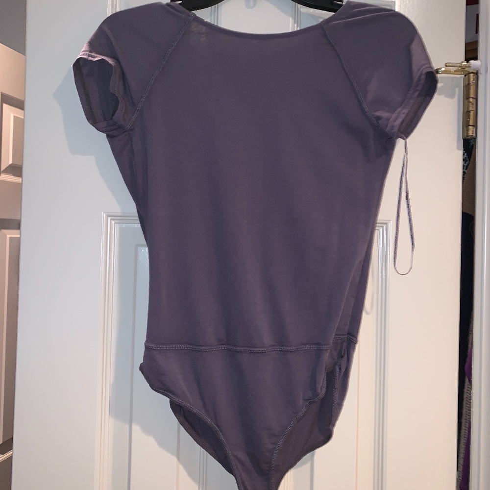 Open back purple Free People body suit!